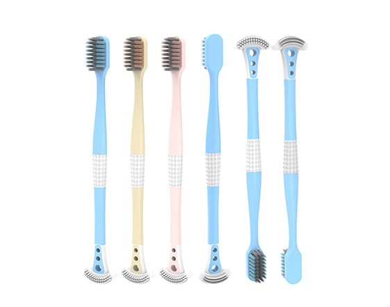 Tongue Cleaners on Toothbrushes