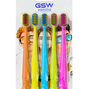5-Pack Dual-Color Soft Toothbrush