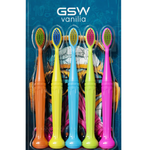 5 Color Kids Soft Toothbrush - Small Head, Gentle Bristles