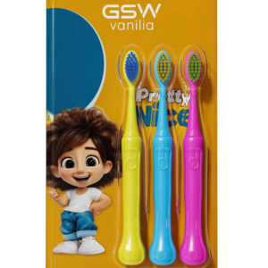 3 Pack Kids Soft Toothbrush - Small Head, Gentle Bristles