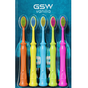 5-Pack Children's Toothbrush - Small Head, Extra-Soft Bristles