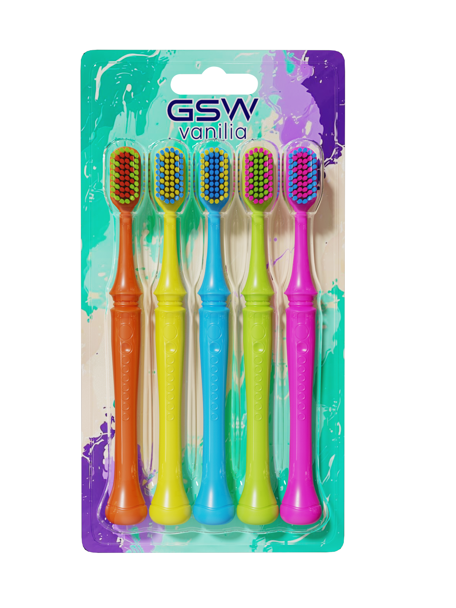 ProCare Deep Clean | 5-Pack Dual-Action Bristle Toothbrush Set