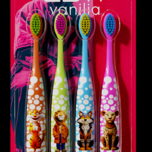 Animal Friends Kids Toothbrush 4-Pack