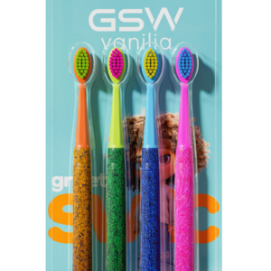 4-Pack Colorful Printed Kid Toothbrush Set