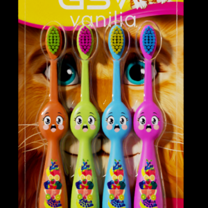 Colorful Kids 4-Pack Hanging Toothbrushes