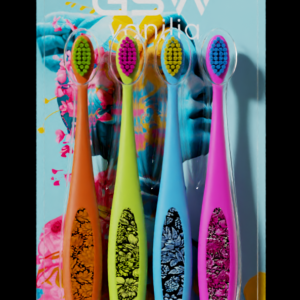 4-Pack Gentle Kids' Toothbrushes with Small Head