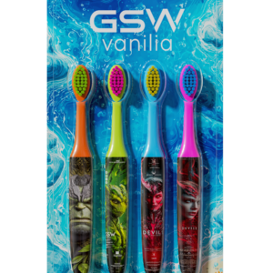 4-Pack Kids’ Manual Toothbrush Set – Ergonomic Grip